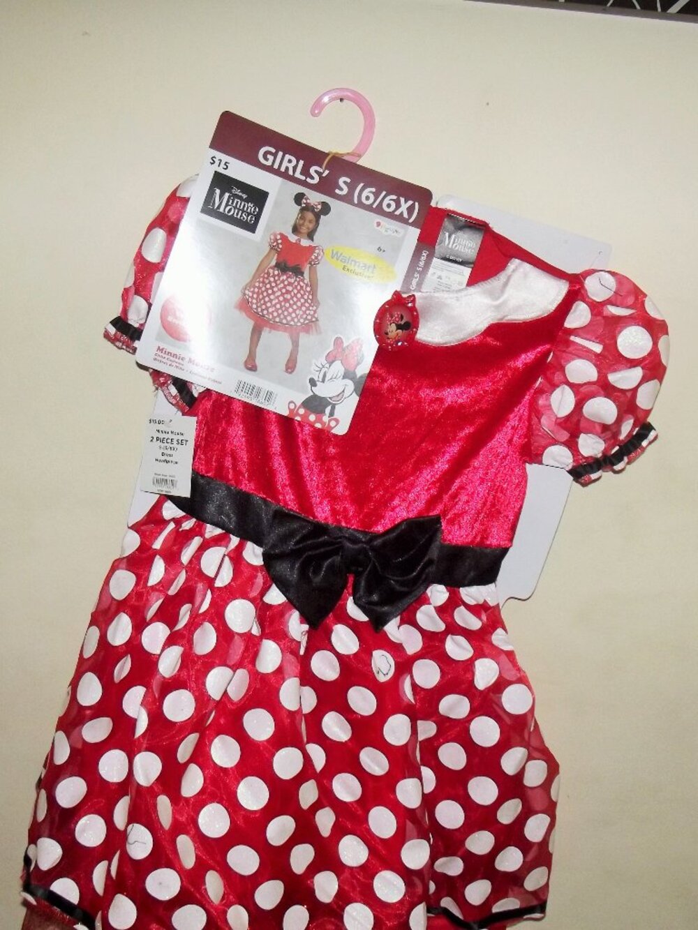 Disney Minnie Mouse Girls Halloween Costume Sz Small---NWT